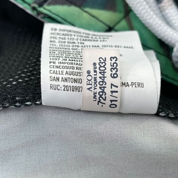 American Eagle Outfitters Board Shorts Mens Large Turquoise Green Palm Frond - Picture 7 of 11